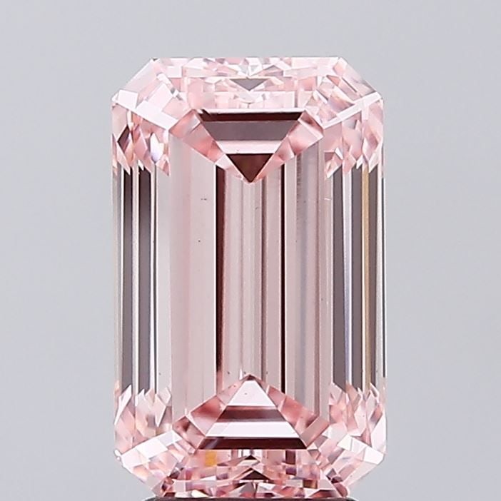 Loose Diamond - EMERALD 4.51ct Fancy Intense Pink VS2: Loose Diamond - EMERALD 4.51ct Fancy Intense Pink VS2 Source: This is a real non-mined Diamond that has been grown in a lab Shape: EMERALD Carats: 4.51 Color: Fancy Intense Pink Certification: IGI Vid