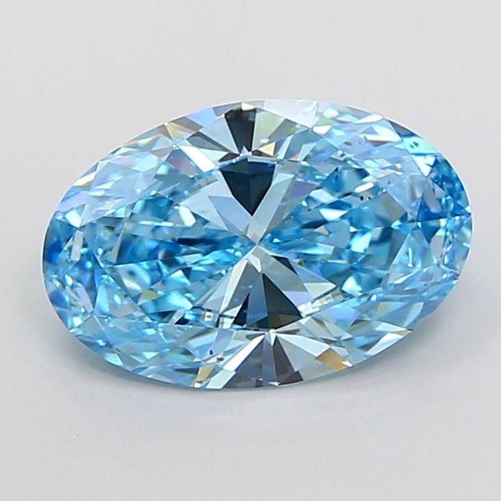 Loose Diamond - OVAL 5.01ct Fancy Vivid Blue VS2: Loose Diamond - OVAL 5.01ct Fancy Vivid Blue VS2 Source: This is a real non-mined Diamond that has been grown in a lab Shape: OVAL Carats: 5.01 Color: Fancy Vivid Blue Certification: IGI Video: