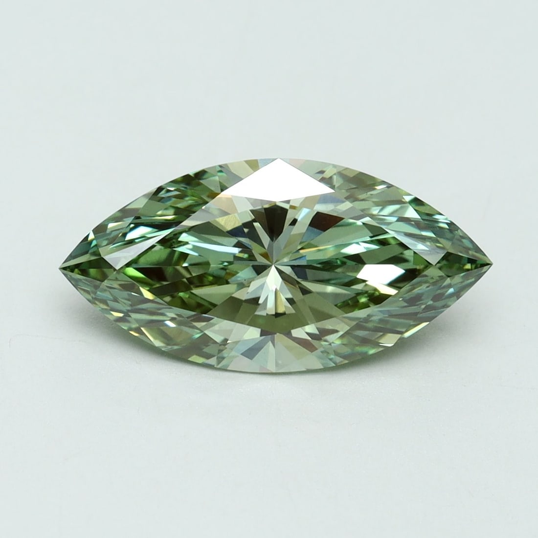 Loose Diamond - MARQUISE 3.01ct Fancy Vivid Green VS1 (1 of 1)