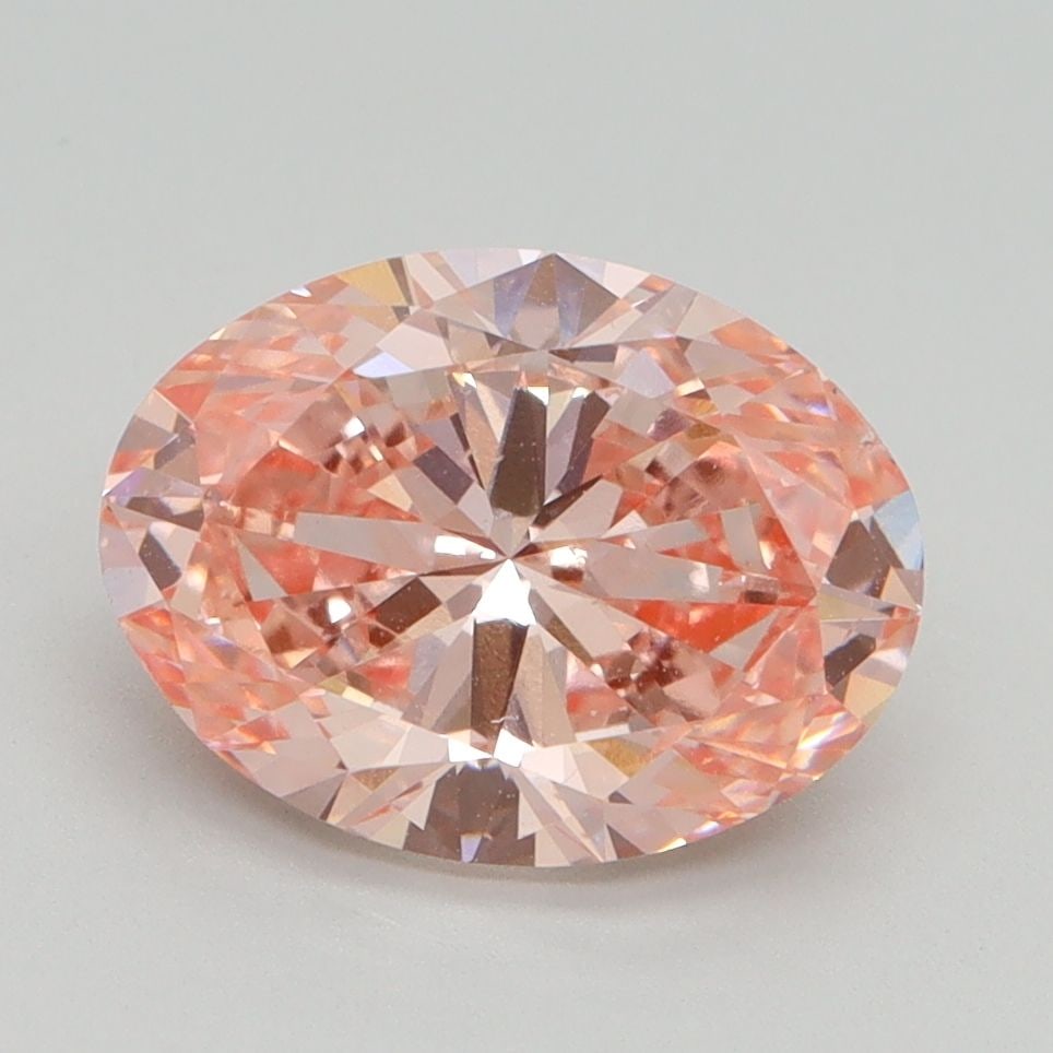 Loose Diamond - OVAL 2.5ct Fancy Vivid Pink SI1: Loose Diamond - OVAL 2.5ct Fancy Vivid Pink SI1 Source: This is a real non-mined Diamond that has been grown in a lab Shape: OVAL Carats: 2.5 Color: Fancy Vivid Pink Certification: IGI Video: