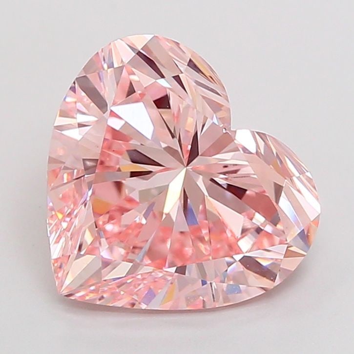 Loose Diamond - HEART 4.93ct Fancy Intense Pink VS1: Loose Diamond - HEART 4.93ct Fancy Intense Pink VS1 Source: This is a real non-mined Diamond that has been grown in a lab Shape: HEART Carats: 4.93 Color: Fancy Intense Pink Certification: IGI Video: