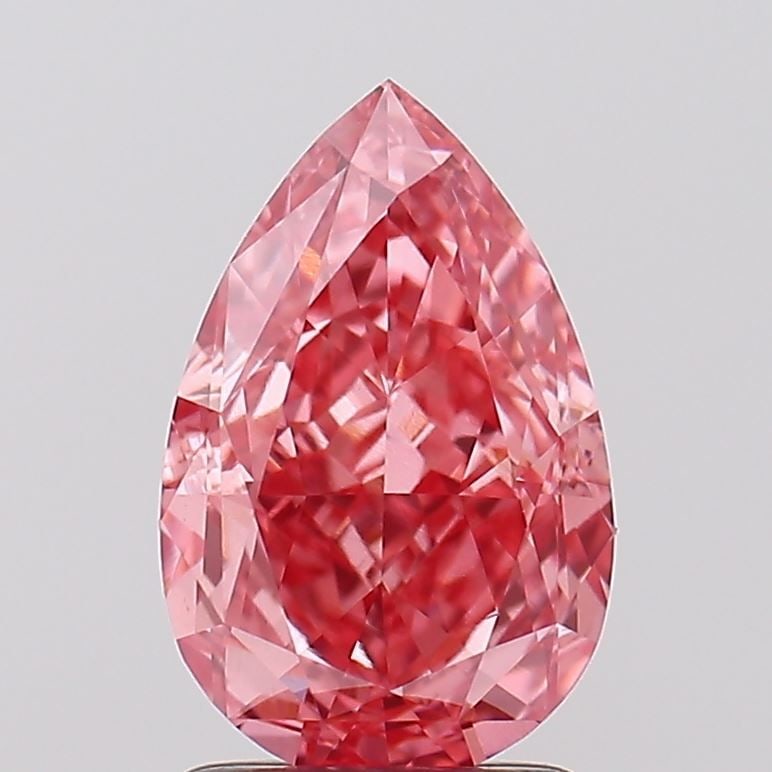 Loose Diamond - PEAR 2.01ct Fancy Vivid Pink VS1: Loose Diamond - PEAR 2.01ct Fancy Vivid Pink VS1 Source: This is a real non-mined Diamond that has been grown in a lab Shape: PEAR Carats: 2.01 Color: Fancy Vivid Pink Certification: IGI Video: Video