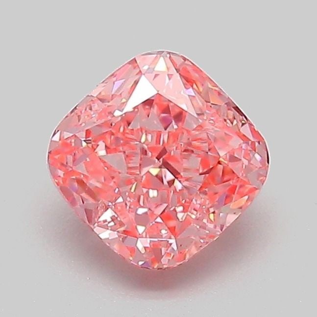 Loose Diamond - CUSHION MODIFIED 1.08ct Fancy Vivid Pink VVS2: Loose Diamond - CUSHION MODIFIED 1.08ct Fancy Vivid Pink VVS2 Source: This is a real non-mined Diamond that has been grown in a lab Shape: CUSHION MODIFIED Carats: 1.08 Color: Fancy Vivid Pink