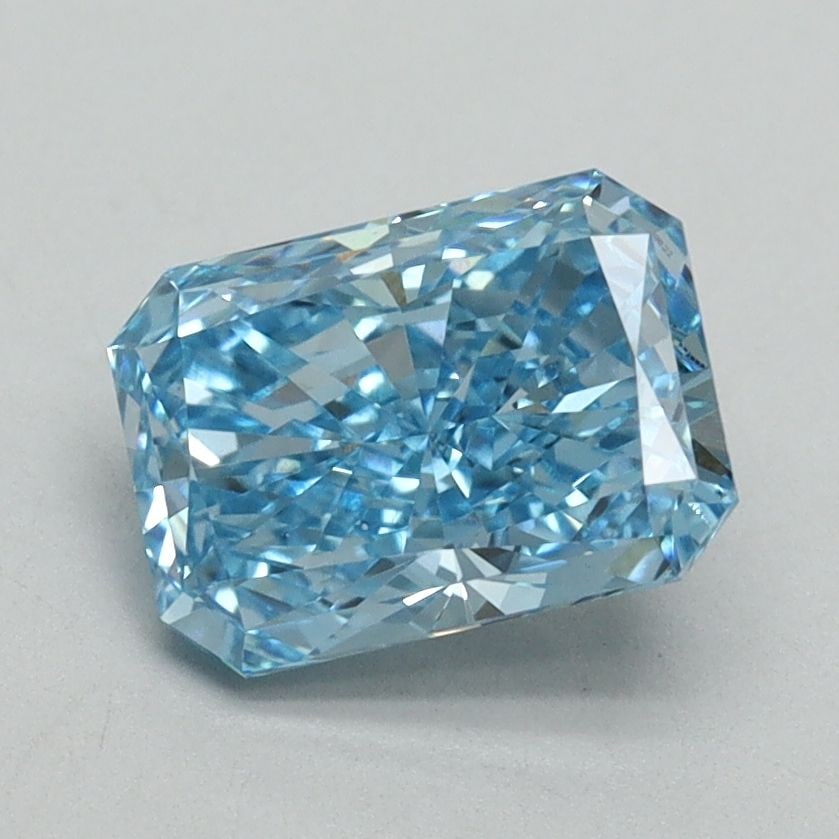 Loose Diamond - RADIANT 1.51ct Fancy Vivid Blue VS1: Loose Diamond - RADIANT 1.51ct Fancy Vivid Blue VS1 Source: This is a real non-mined Diamond that has been grown in a lab Shape: RADIANT Carats: 1.51 Color: Fancy Vivid Blue Certification: IGI Video: