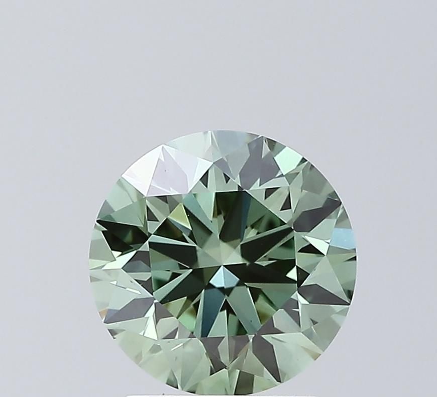 Loose Diamond - ROUND 2.07ct Fancy Vivid Green VS1: Loose Diamond - ROUND 2.07ct Fancy Vivid Green VS1 Source: This is a real non-mined Diamond that has been grown in a lab Shape: ROUND Carats: 2.07 Color: Fancy Vivid Green Certification: IGI Video: