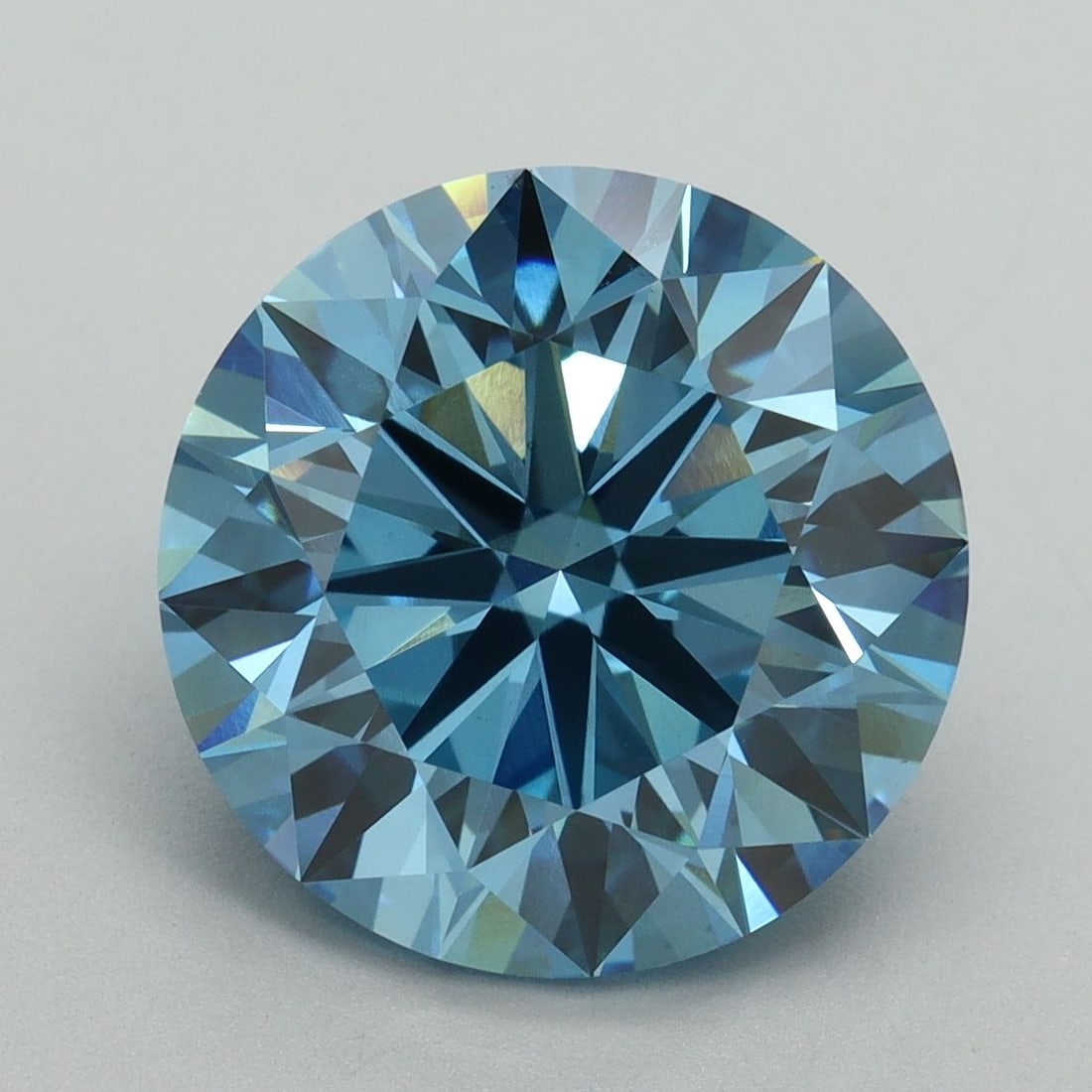Ideal Loose Diamond - ROUND 6.18ct Fancy Vivid Blue VS1 (1 of 1)