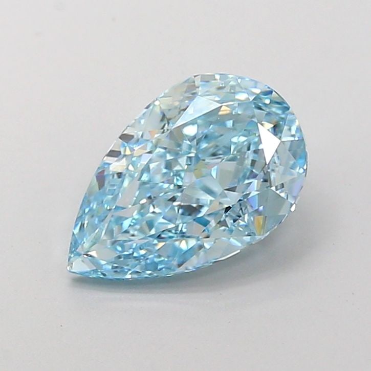 Loose Diamond - PEAR 2.07ct Fancy Vivid Greenish Blue VVS2: Loose Diamond - PEAR 2.07ct Fancy Vivid Greenish Blue VVS2 Source: This is a real non-mined Diamond that has been grown in a lab Shape: PEAR Carats: 2.07 Color: Fancy Vivid Greenish Blue Certification