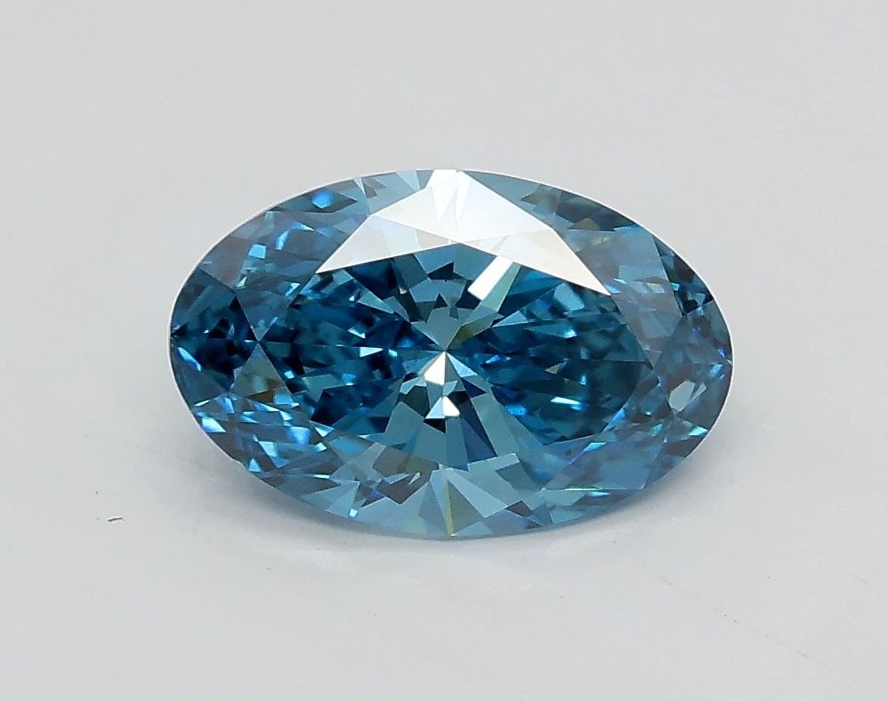 Loose Diamond - OVAL 1.05ct Fancy Vivid Blue VS2: Loose Diamond - OVAL 1.05ct Fancy Vivid Blue VS2 Source: This is a real non-mined Diamond that has been grown in a lab Shape: OVAL Carats: 1.05 Color: Fancy Vivid Blue Certification: IGI Video: