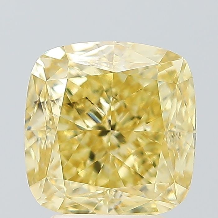 Loose Diamond - CUSHION MODIFIED 3.56ct Fancy Intense Yellow SI1: Loose Diamond - CUSHION MODIFIED 3.56ct Fancy Intense Yellow SI1 Source: This is a real non-mined Diamond that has been grown in a lab Shape: CUSHION MODIFIED Carats: 3.56 Color: Fancy Intense Yellow 