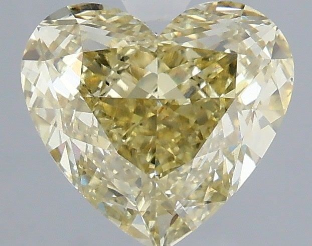 Loose Diamond - HEART 2.02ct Fancy Intense Yellow VS1: Loose Diamond - HEART 2.02ct Fancy Intense Yellow VS1 Source: This is a real non-mined Diamond that has been grown in a lab Shape: HEART Carats: 2.02 Color: Fancy Intense Yellow Certification: IGI Vid