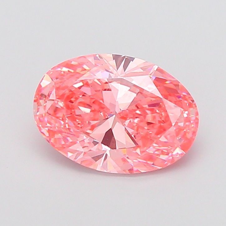 Loose Diamond - OVAL 4.16ct Fancy Vivid Pink VS1: Loose Diamond - OVAL 4.16ct Fancy Vivid Pink VS1 Source: This is a real non-mined Diamond that has been grown in a lab Shape: OVAL Carats: 4.16 Color: Fancy Vivid Pink Certification: IGI Video:
