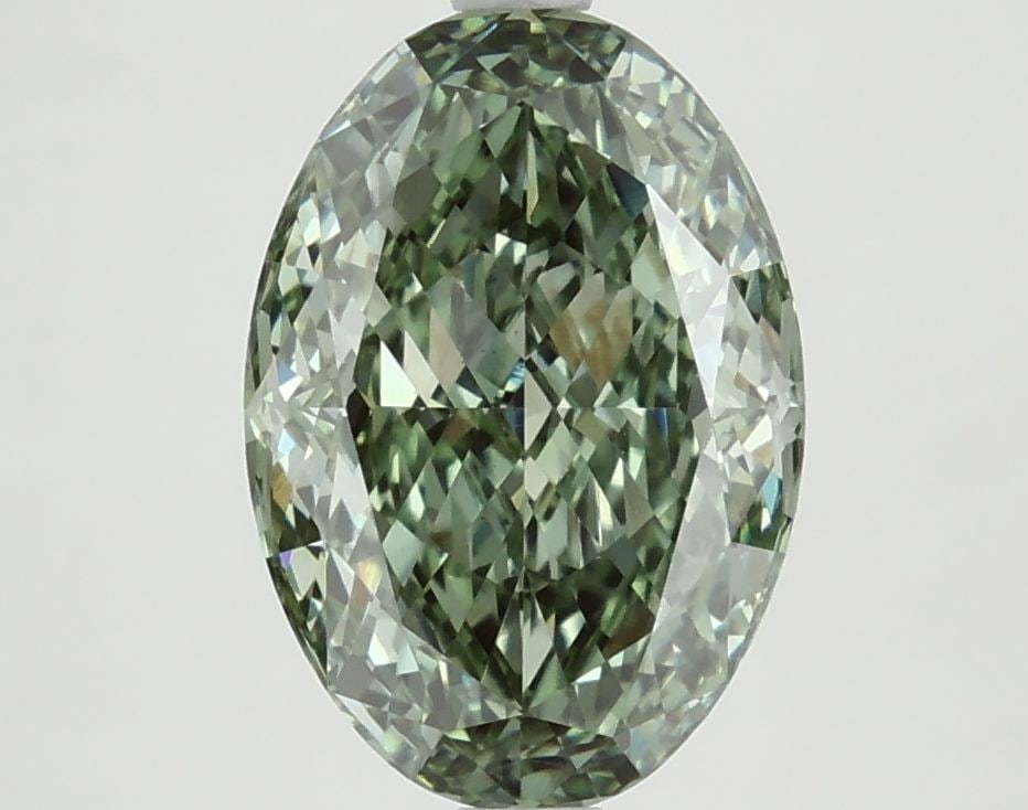 Loose Diamond - OVAL 3.51ct Fancy Vivid Green VS1: Loose Diamond - OVAL 3.51ct Fancy Vivid Green VS1 Source: This is a real non-mined Diamond that has been grown in a lab Shape: OVAL Carats: 3.51 Color: Fancy Vivid Green Certification: NONE The Diamon