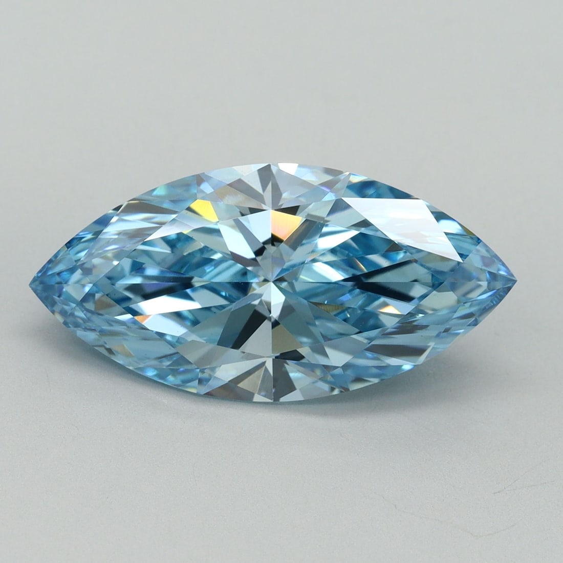 Loose Diamond - MARQUISE 5.11ct Fancy Vivid Blue VS1 (1 of 1)