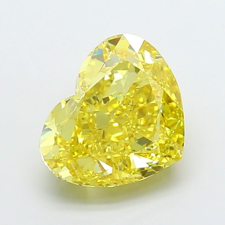 Loose Diamond - HEART 5.24ct Fancy Vivid Yellow VS1: Loose Diamond - HEART 5.24ct Fancy Vivid Yellow VS1 Source: This is a real non-mined Diamond that has been grown in a lab Shape: HEART Carats: 5.24 Color: Fancy Vivid Yellow Certification: IGI Video: