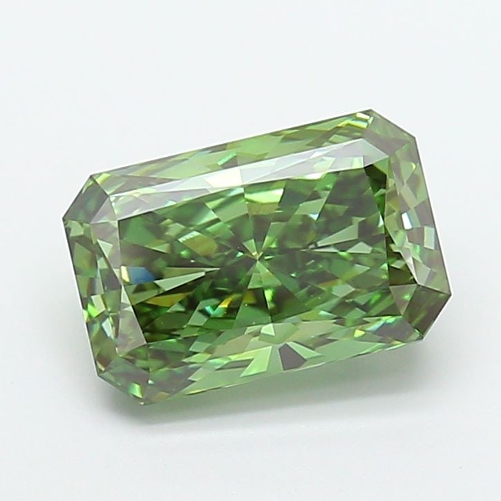 Loose Diamond - RADIANT 3.54ct Fancy Vivid Green VVS2: Loose Diamond - RADIANT 3.54ct Fancy Vivid Green VVS2 Source: This is a real non-mined Diamond that has been grown in a lab Shape: RADIANT Carats: 3.54 Color: Fancy Vivid Green Certification: IGI Vide