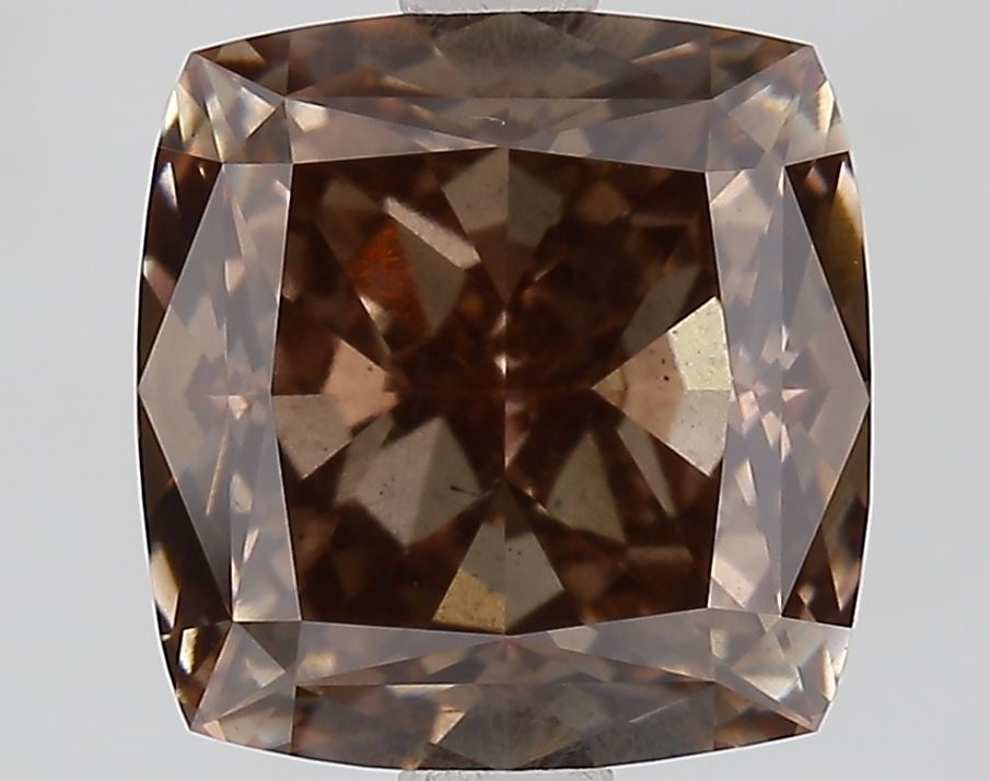 Loose Diamond - CUSHION MODIFIED 2.91ct Fancy Brown VS2: Loose Diamond - CUSHION MODIFIED 2.91ct Fancy Brown VS2 Source: This is a real non-mined Diamond that has been grown in a lab Shape: CUSHION MODIFIED Carats: 2.91 Color: Fancy Brown Certification: IGI