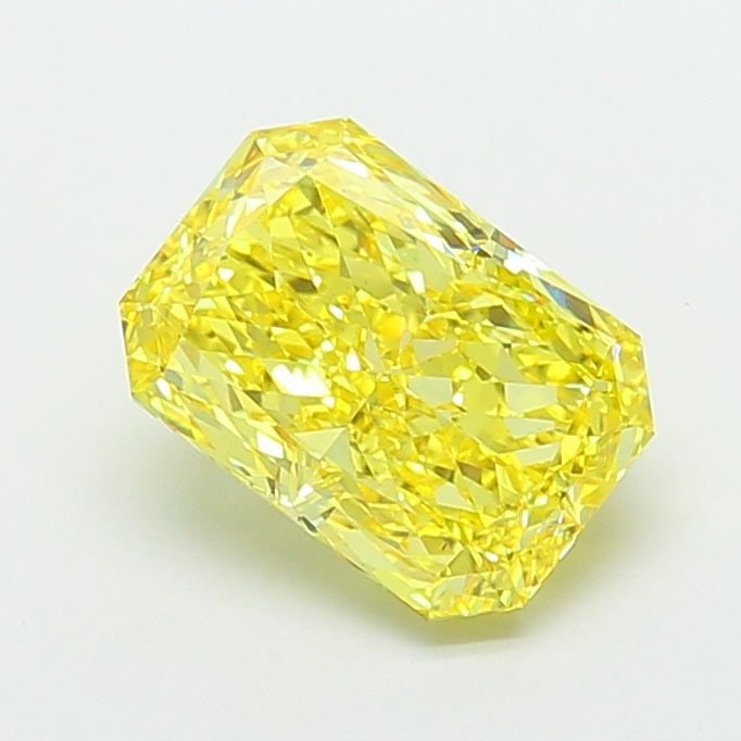 Loose Diamond - RADIANT 5.04ct Fancy Vivid Yellow VS1: Loose Diamond - RADIANT 5.04ct Fancy Vivid Yellow VS1 Source: This is a real non-mined Diamond that has been grown in a lab Shape: RADIANT Carats: 5.04 Color: Fancy Vivid Yellow Certification: IGI Vid