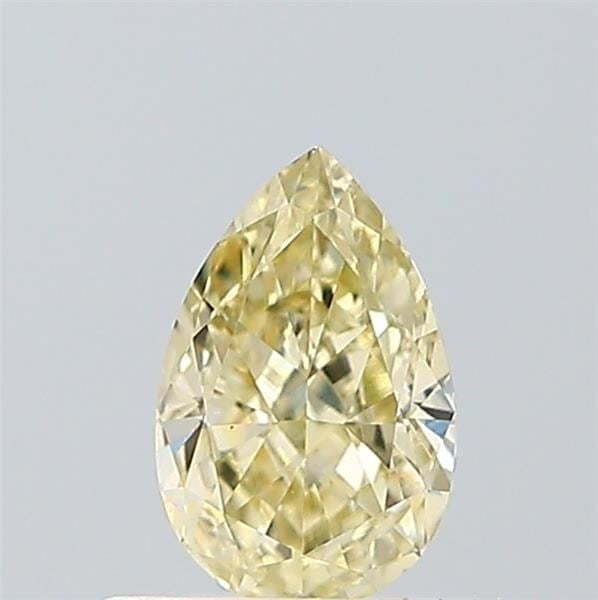 Loose Diamond - PEAR 0.51ct Fancy Light Yellow VVS2: Loose Diamond - PEAR 0.51ct Fancy Light Yellow VVS2 Source: This is a real non-mined Diamond that has been grown in a lab Shape: PEAR Carats: 0.51 Color: Fancy Light Yellow Certification: IGI Video: