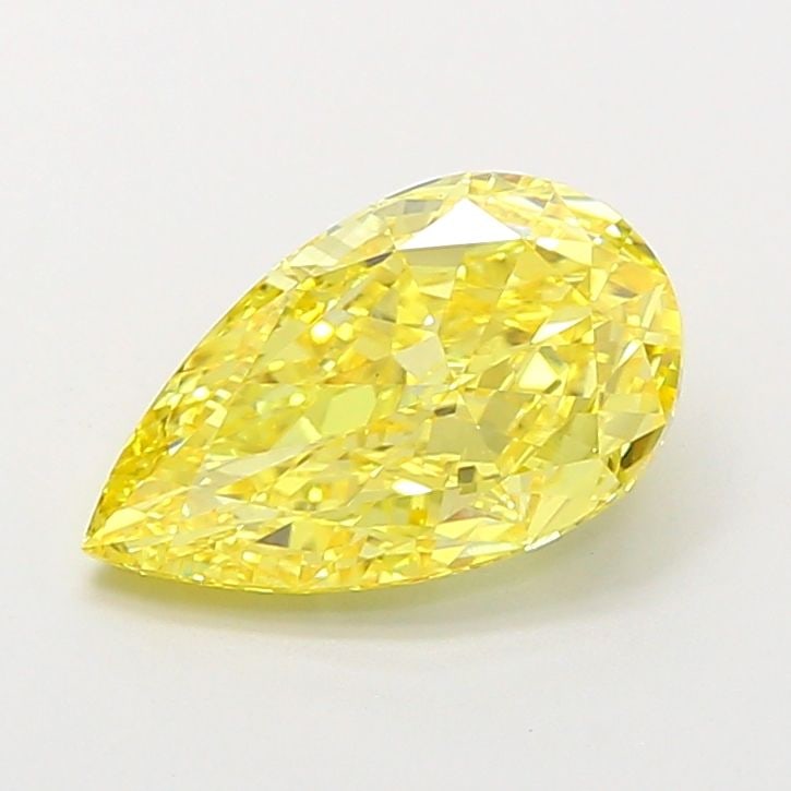Loose Diamond - PEAR 2.0ct Fancy Vivid Yellow VS1: Loose Diamond - PEAR 2.0ct Fancy Vivid Yellow VS1 Source: This is a real non-mined Diamond that has been grown in a lab Shape: PEAR Carats: 2.0 Color: Fancy Vivid Yellow Certification: IGI The Diamond
