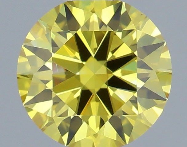 Ideal Loose Diamond - ROUND 0.53ct Fancy Vivid Yellow VVS2: Ideal Loose Diamond - ROUND 0.53ct Fancy Vivid Yellow VVS2 Source: This is a real non-mined Diamond that has been grown in a lab Shape: ROUND Carats: 0.53 Color: Fancy Vivid Yellow Certification: IGI 