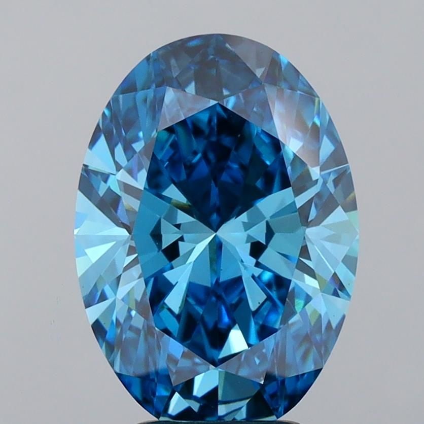 Loose Diamond - OVAL 4.04ct Fancy Vivid Blue VS1: Loose Diamond - OVAL 4.04ct Fancy Vivid Blue VS1 Source: This is a real non-mined Diamond that has been grown in a lab Shape: OVAL Carats: 4.04 Color: Fancy Vivid Blue Certification: IGI Video: