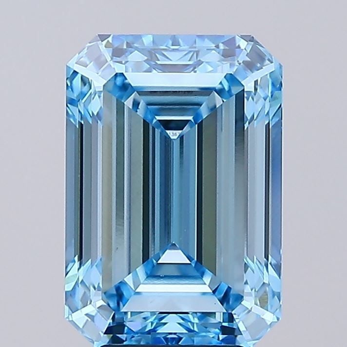 Loose Diamond - EMERALD 5.05ct Fancy Vivid Blue VVS2 (1 of 1)