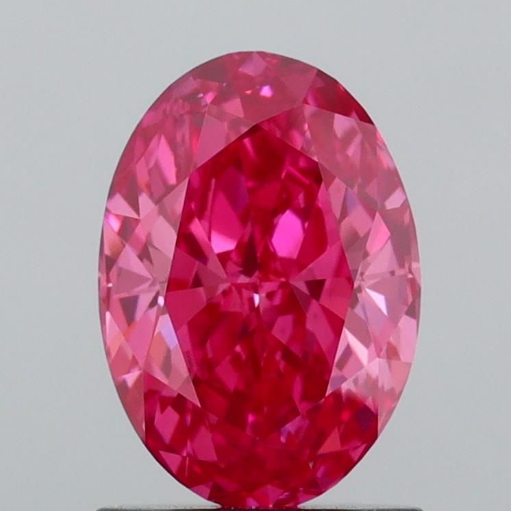 Loose Diamond - OVAL 1.45ct Fancy Vivid Pink VS1: Loose Diamond - OVAL 1.45ct Fancy Vivid Pink VS1 Source: This is a real non-mined Diamond that has been grown in a lab Shape: OVAL Carats: 1.45 Color: Fancy Vivid Pink Certification: IGI Video: