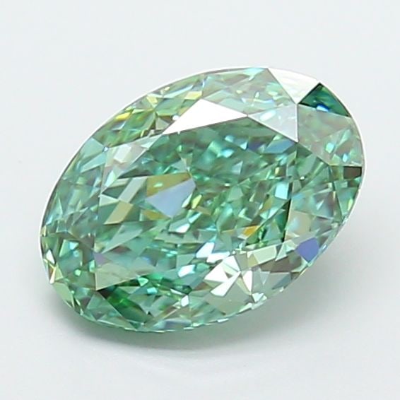 Loose Diamond - OVAL 1.93ct Fancy Vivid Green VS1: Loose Diamond - OVAL 1.93ct Fancy Vivid Green VS1 Source: This is a real non-mined Diamond that has been grown in a lab Shape: OVAL Carats: 1.93 Color: Fancy Vivid Green Certification: IGI Video: