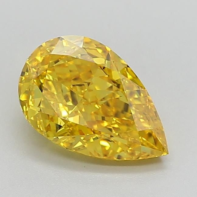 Loose Diamond - PEAR 2.05ct Fancy Vivid Yellow VS1: Loose Diamond - PEAR 2.05ct Fancy Vivid Yellow VS1 Source: This is a real non-mined Diamond that has been grown in a lab Shape: PEAR Carats: 2.05 Color: Fancy Vivid Yellow Certification: IGI Video: