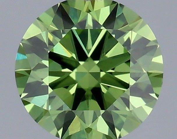 Ideal Loose Diamond - ROUND 0.5ct Fancy Vivid Green VS1: Ideal Loose Diamond - ROUND 0.5ct Fancy Vivid Green VS1 Source: This is a real non-mined Diamond that has been grown in a lab Shape: ROUND Carats: 0.5 Color: Fancy Vivid Green Certification: IGI Video