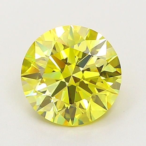 Ideal Loose Diamond - ROUND 2.07ct Fancy Intense Yellow VVS2: Ideal Loose Diamond - ROUND 2.07ct Fancy Intense Yellow VVS2 Source: This is a real non-mined Diamond that has been grown in a lab Shape: ROUND Carats: 2.07 Color: Fancy Intense Yellow Certification: 