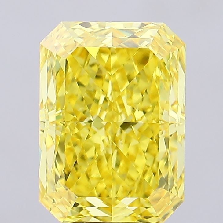 Loose Diamond - RADIANT 5.09ct Fancy Vivid Yellow VS1: Loose Diamond - RADIANT 5.09ct Fancy Vivid Yellow VS1 Source: This is a real non-mined Diamond that has been grown in a lab Shape: RADIANT Carats: 5.09 Color: Fancy Vivid Yellow Certification: IGI Vid