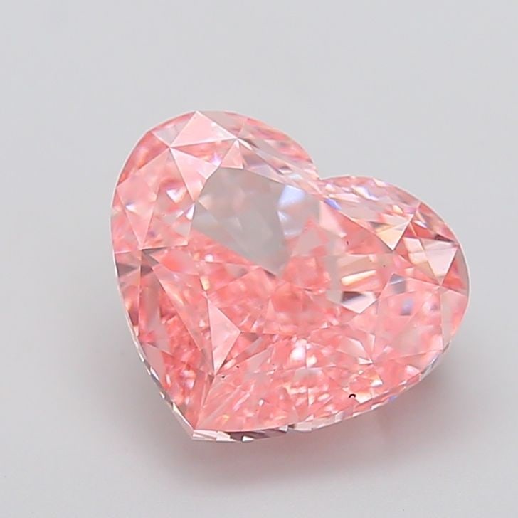 Loose Diamond - HEART 5.0ct Fancy Vivid Pink VS1: Loose Diamond - HEART 5.0ct Fancy Vivid Pink VS1 Source: This is a real non-mined Diamond that has been grown in a lab Shape: HEART Carats: 5.0 Color: Fancy Vivid Pink Certification: IGI Video:
