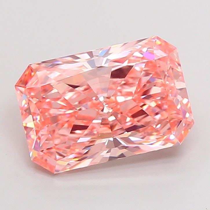 Loose Diamond - RADIANT 4.05ct Fancy Vivid Pink VVS2: Loose Diamond - RADIANT 4.05ct Fancy Vivid Pink VVS2 Source: This is a real non-mined Diamond that has been grown in a lab Shape: RADIANT Carats: 4.05 Color: Fancy Vivid Pink Certification: IGI Video: