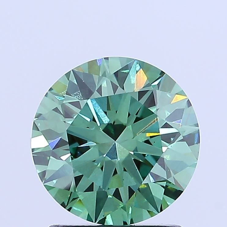 Ideal Loose Diamond - ROUND 1.57ct Fancy Vivid Green VS1: Ideal Loose Diamond - ROUND 1.57ct Fancy Vivid Green VS1 Source: This is a real non-mined Diamond that has been grown in a lab Shape: ROUND Carats: 1.57 Color: Fancy Vivid Green Certification: IGI Vid