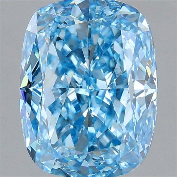 Loose Diamond - CUSHION MODIFIED 3.04ct Fancy Vivid Blue VVS2: Loose Diamond - CUSHION MODIFIED 3.04ct Fancy Vivid Blue VVS2 Source: This is a real non-mined Diamond that has been grown in a lab Shape: CUSHION MODIFIED Carats: 3.04 Color: Fancy Vivid Blue Certifi