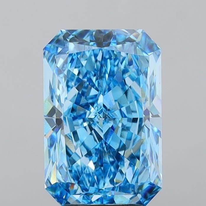 Loose Diamond - RADIANT 5.02ct Fancy Vivid Blue VS1: Loose Diamond - RADIANT 5.02ct Fancy Vivid Blue VS1 Source: This is a real non-mined Diamond that has been grown in a lab Shape: RADIANT Carats: 5.02 Color: Fancy Vivid Blue Certification: IGI Video: