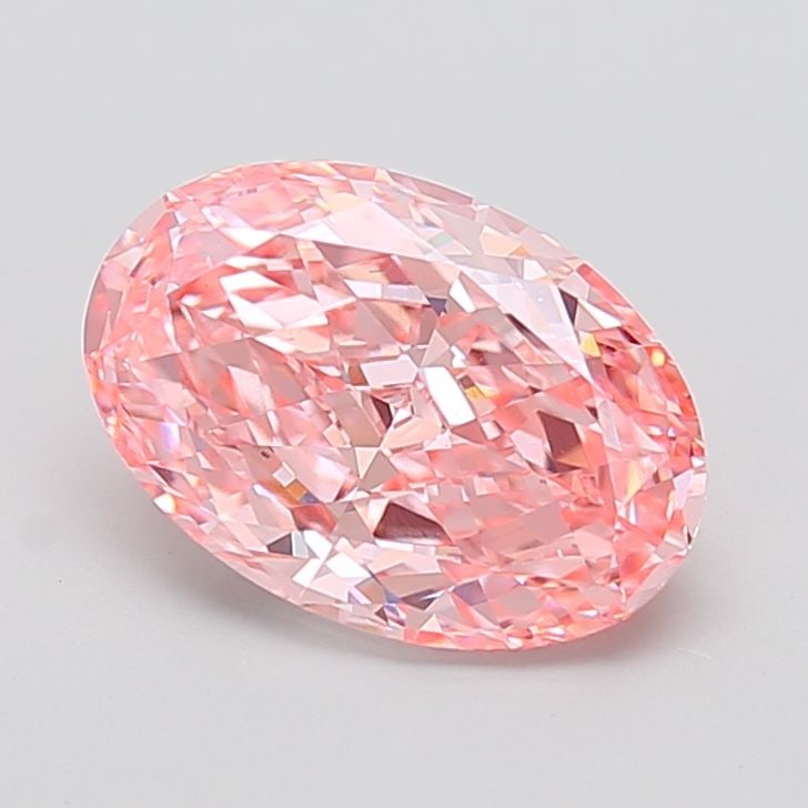Loose Diamond - OVAL 3.53ct Fancy Vivid Pink VVS2: Loose Diamond - OVAL 3.53ct Fancy Vivid Pink VVS2 Source: This is a real non-mined Diamond that has been grown in a lab Shape: OVAL Carats: 3.53 Color: Fancy Vivid Pink Certification: IGI Video: