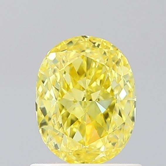 Loose Diamond - OVAL 1.01ct Fancy Vivid Yellow VVS1: Loose Diamond - OVAL 1.01ct Fancy Vivid Yellow VVS1 Source: This is a real non-mined Diamond that has been grown in a lab Shape: OVAL Carats: 1.01 Color: Fancy Vivid Yellow Certification: IGI Video:
