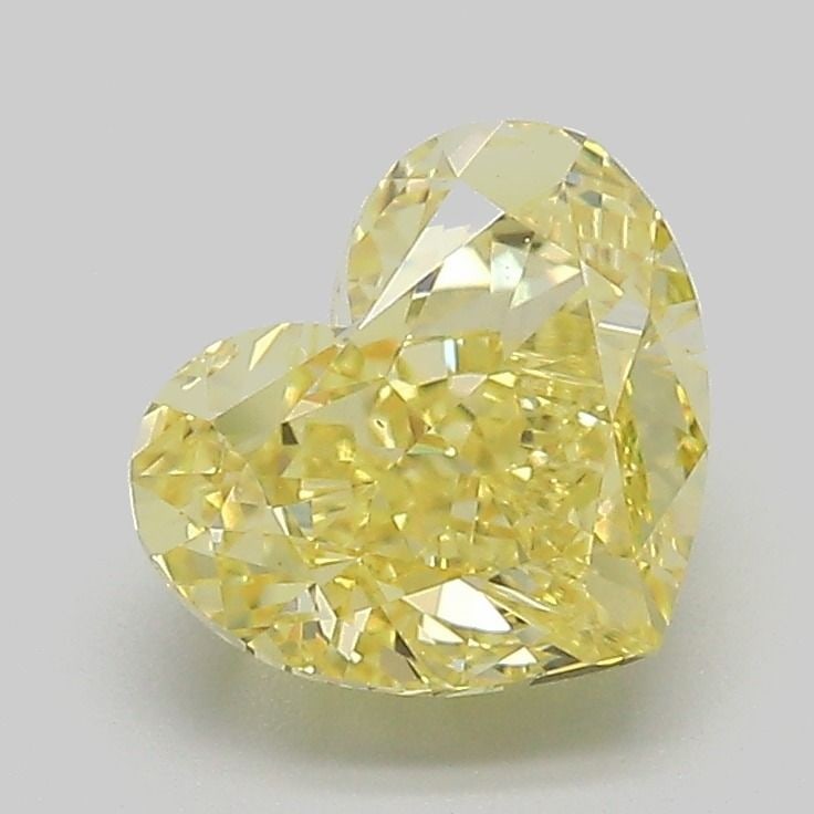 Loose Diamond - HEART 2.06ct Fancy Intense Yellow VS1: Loose Diamond - HEART 2.06ct Fancy Intense Yellow VS1 Source: This is a real non-mined Diamond that has been grown in a lab Shape: HEART Carats: 2.06 Color: Fancy Intense Yellow Certification: IGI Vid