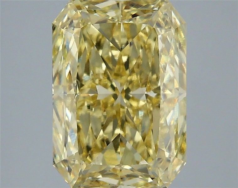 Loose Diamond - RADIANT 4.08ct Fancy Intense Yellow VS2: Loose Diamond - RADIANT 4.08ct Fancy Intense Yellow VS2 Source: This is a real non-mined Diamond that has been grown in a lab Shape: RADIANT Carats: 4.08 Color: Fancy Intense Yellow Certification: IGI