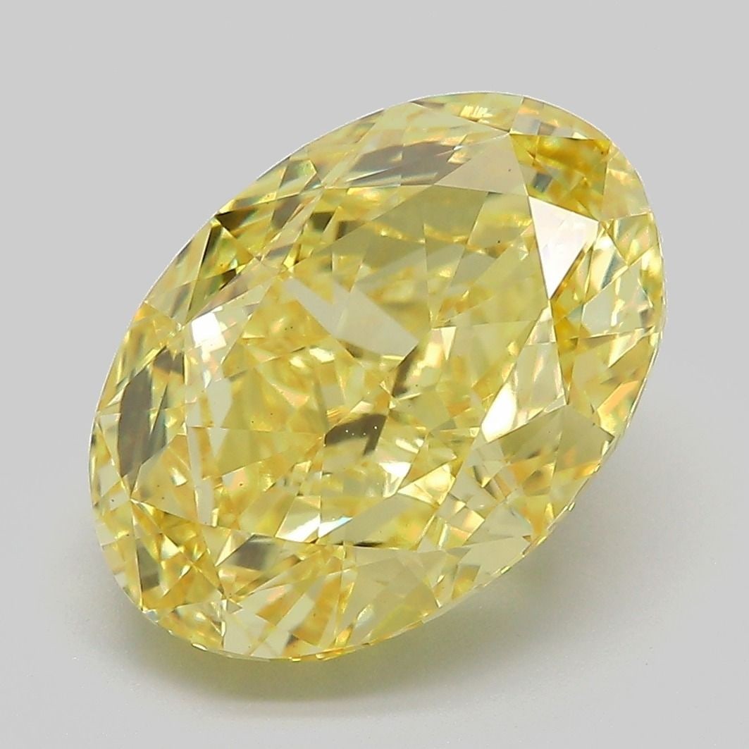 Loose Diamond - OVAL 6.37ct Fancy Vivid Yellow VS1 (1 of 1)