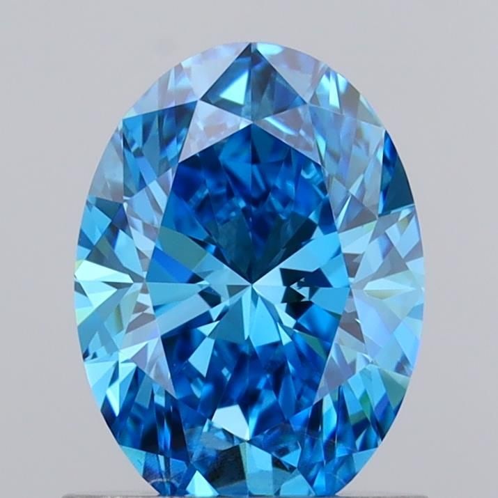 Loose Diamond - OVAL 1.01ct Fancy Vivid Blue VVS2: Loose Diamond - OVAL 1.01ct Fancy Vivid Blue VVS2 Source: This is a real non-mined Diamond that has been grown in a lab Shape: OVAL Carats: 1.01 Color: Fancy Vivid Blue Certification: IGI Video: