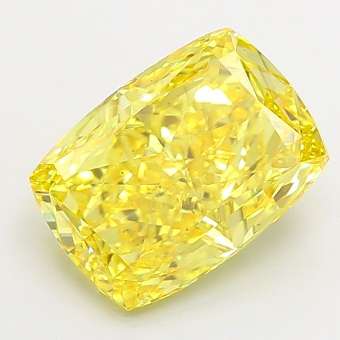 Loose Diamond - CUSHION MODIFIED 5.0ct Fancy Vivid Yellow VS2: Loose Diamond - CUSHION MODIFIED 5.0ct Fancy Vivid Yellow VS2 Source: This is a real non-mined Diamond that has been grown in a lab Shape: CUSHION MODIFIED Carats: 5.0 Color: Fancy Vivid Yellow Certif