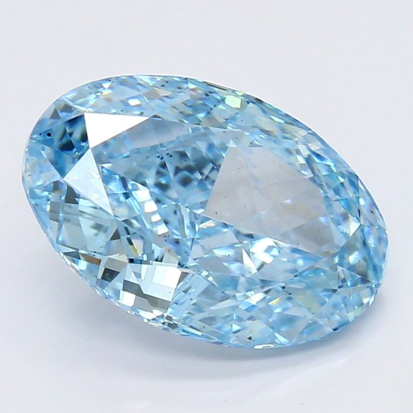 Loose Diamond - OVAL 2.28ct Fancy Vivid Blue SI1: Loose Diamond - OVAL 2.28ct Fancy Vivid Blue SI1 Source: This is a real non-mined Diamond that has been grown in a lab Shape: OVAL Carats: 2.28 Color: Fancy Vivid Blue Certification: NONE Video: