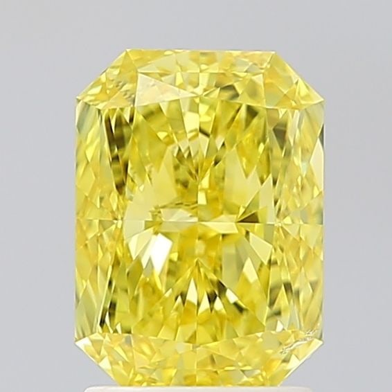 Loose Diamond - RADIANT 2.01ct Fancy Vivid Yellow VS2: Loose Diamond - RADIANT 2.01ct Fancy Vivid Yellow VS2 Source: This is a real non-mined Diamond that has been grown in a lab Shape: RADIANT Carats: 2.01 Color: Fancy Vivid Yellow Certification: IGI Vid