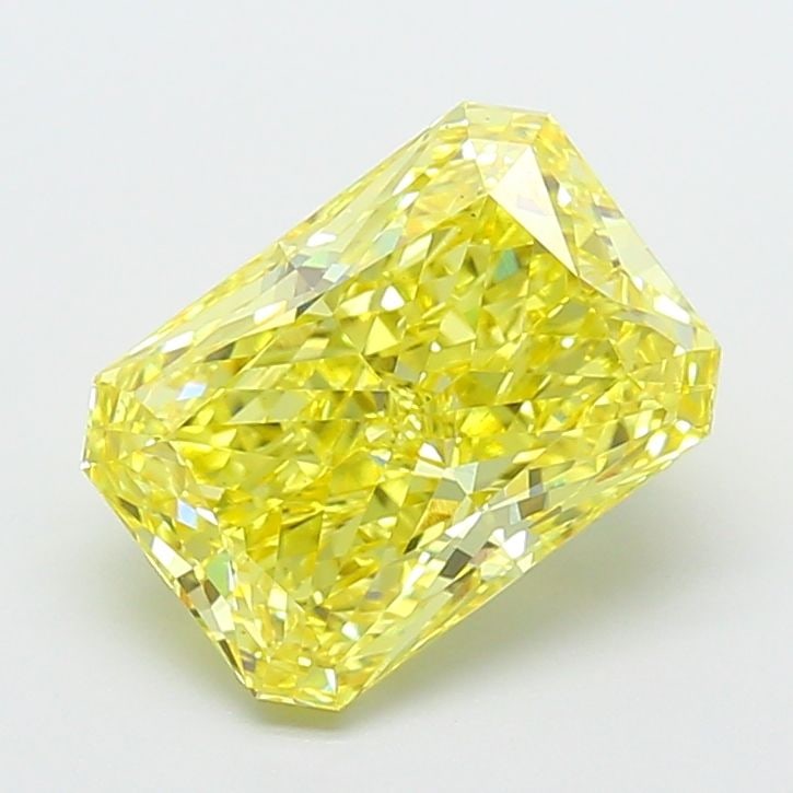 Loose Diamond - RADIANT 4.5ct Fancy Vivid Yellow VS2: Loose Diamond - RADIANT 4.5ct Fancy Vivid Yellow VS2 Source: This is a real non-mined Diamond that has been grown in a lab Shape: RADIANT Carats: 4.5 Color: Fancy Vivid Yellow Certification: IGI Video