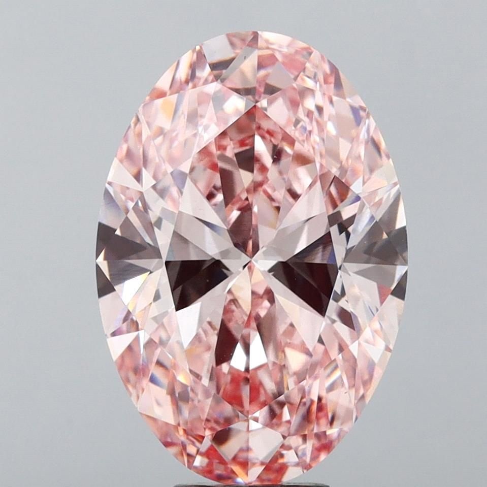 Loose Diamond - OVAL 11.11ct Fancy Intense Pink VS1: Loose Diamond - OVAL 11.11ct Fancy Intense Pink VS1 Source: This is a real non-mined Diamond that has been grown in a lab Shape: OVAL Carats: 11.11 Color: Fancy Intense Pink Certification: IGI Video: