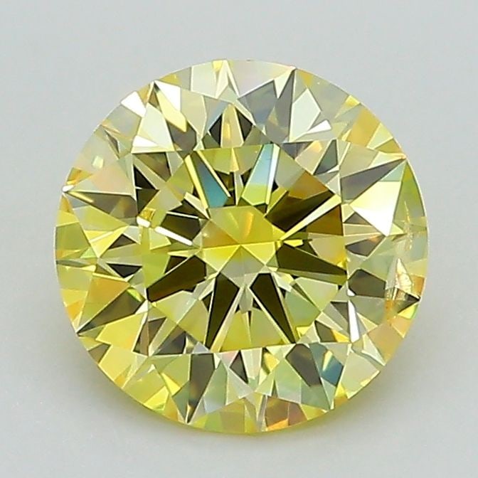 Ideal Loose Diamond - ROUND 1.53ct Fancy Intense Yellow SI1 (1 of 1)