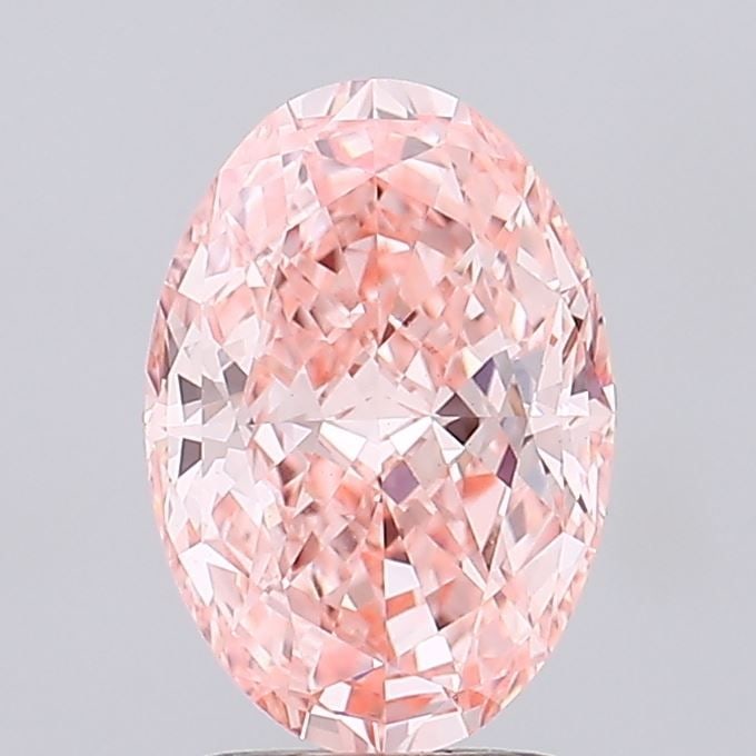 Loose Diamond - OVAL 2.02ct Fancy Vivid Pink VS1: Loose Diamond - OVAL 2.02ct Fancy Vivid Pink VS1 Source: This is a real non-mined Diamond that has been grown in a lab Shape: OVAL Carats: 2.02 Color: Fancy Vivid Pink Certification: IGI Video: